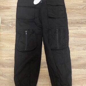 Women's Black Cargo Pants